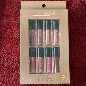 8 Piece-Manna Kadar Deluxe LipLocked Stain Lip Set